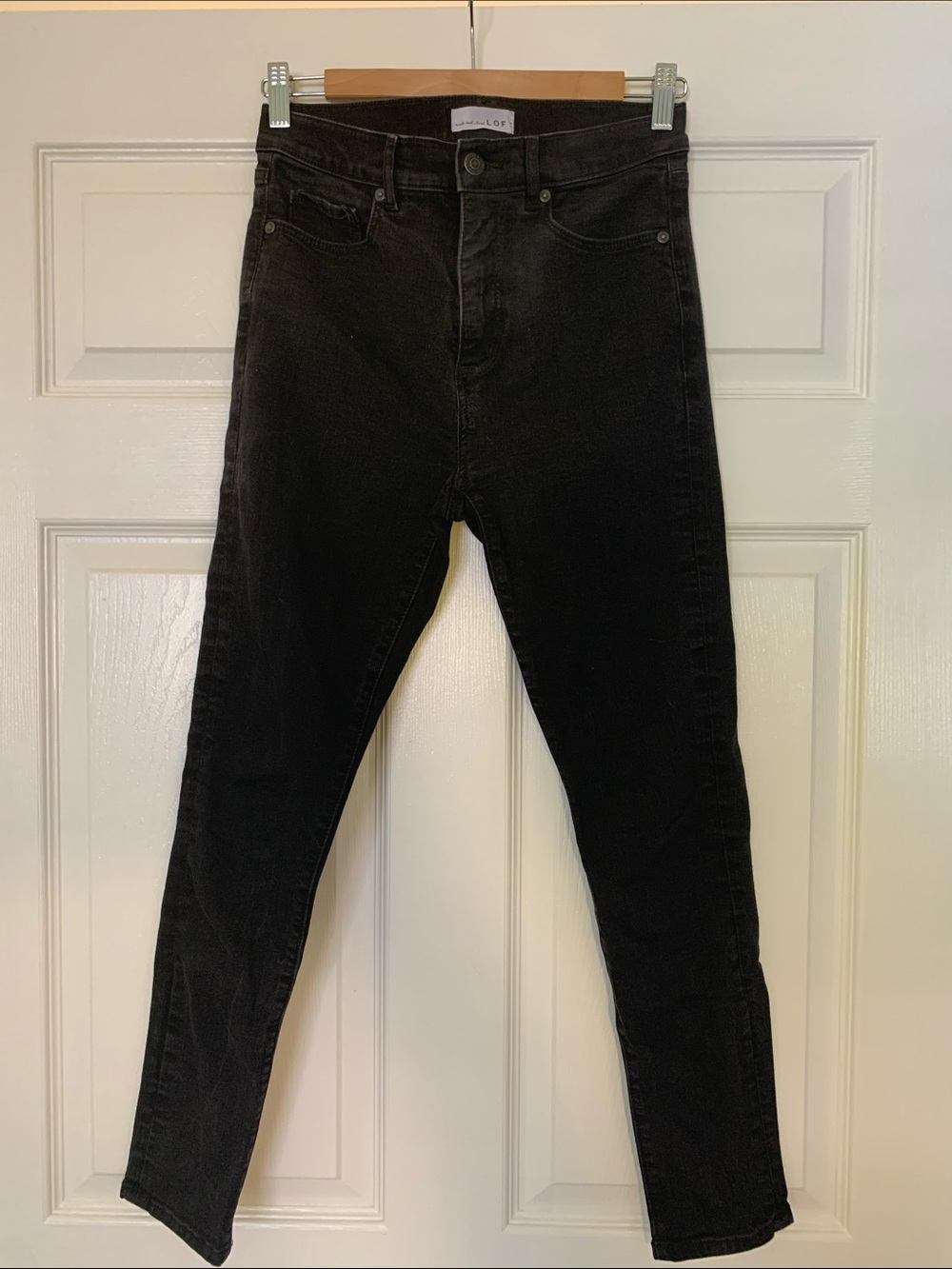 LOFT High-Rise Black Skinny Jeans